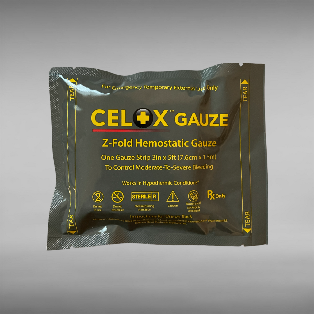 CELOX HEMOSTATIC GAUZE Response Ready Medical